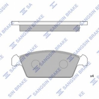 SP1050 Hi-Q (SANGSIN) Колодки гальмівні дискові