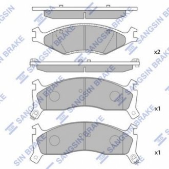 SP1070 Hi-Q (SANGSIN) Тормозные колодки