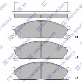 SP1140 Hi-Q (SANGSIN) Колодки гальмівні дискові