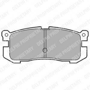 LP624 Delphi Комплект гальмівних колодок з 4 шт. дисків