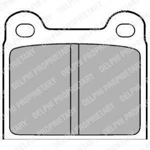 LP18 Delphi Тормозные колодки