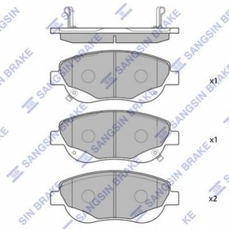 SP1577 Hi-Q (SANGSIN) Колодки гальмівні дискові