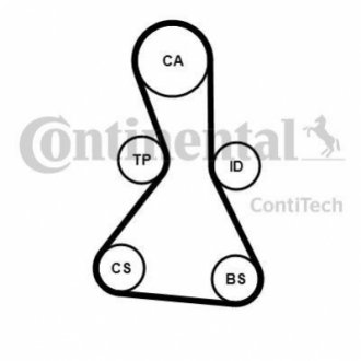 CT1159 Contitech Ремінь зубчастий (довж. 60-150)