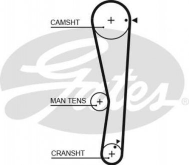 5687XS Gates Ремень ГРМ Gates