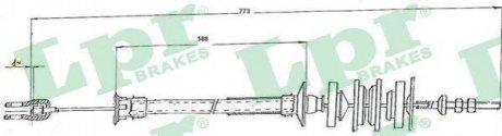 C0167C LPR Трос зчеплення