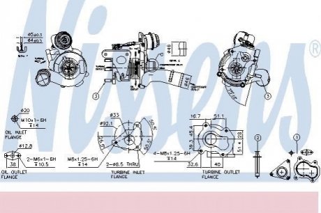 93163 NISSENS Турбокомпрессор