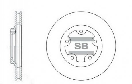 SD1029 Hi-Q (SANGSIN) Гальмівний диск