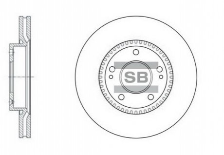 SD1056 Hi-Q (SANGSIN) Тормозной диск