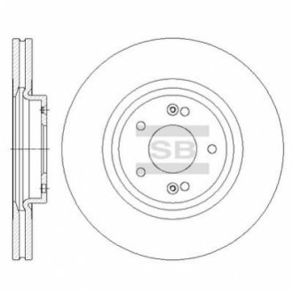 SD1075 Hi-Q (SANGSIN) Тормозной диск