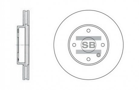 SD3007 Hi-Q (SANGSIN) Тормозной диск