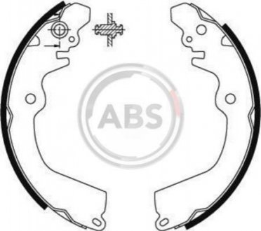 8903 A.B.S. Колодки гальмівні задн. Carisma/Colt/Lancer/Galant/Space Star/Space Runner/Mirage 91-06