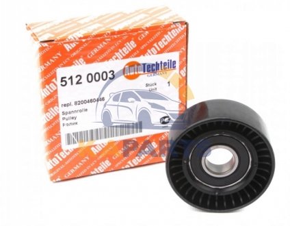 512 0003 AUTOTECHTEILE Ролик генератора Renault Kangoo 1.5dCi 05- (+AC) (натяжной) (65x26x17)