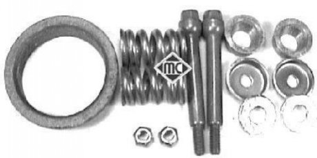 02950 Metalcaucho Комплект крепления выхлопного коллектора C8/Xantia/406 2.0/2.2HDI 96-