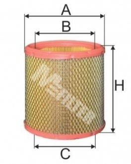 A 393 M-FILTER Фильтр воздушный 1.1i Berlingo/Partner 96-02/ 1.4i Peugeot 306 93-02