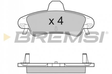 BP3188 BREMSI Тормозные колодки зад. Ford Mondeo 93-00 (bendix) (115,7x53,7x14,7)