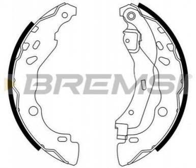 GF0409 BREMSI Гальмівні колодки зад. Dacia Logan 04-/Nissan Micra IV 10- (Bendix)