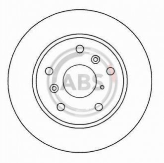 15950 A.B.S. Гальмівний диск пер. Tiggo/J11/Probe/Brawny/626/Capella/Telstar 87-