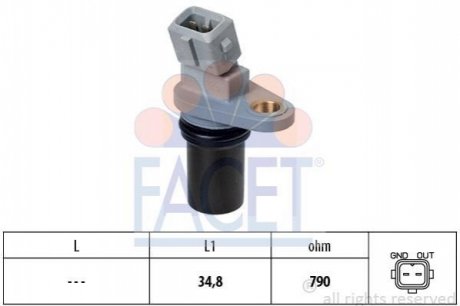 9.0641 FACET Датчик положення коленвала Smart 451/452 0.7-1.0 i/Turbo/CDi 03->