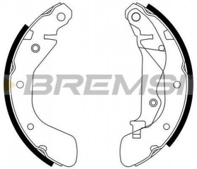 GF0633 BREMSI Тормозные колодки зад. Chevrolet Aveo,Kalos 03-/Daewoo Kalos 02-