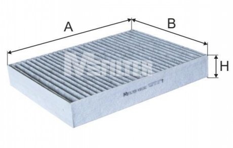 K 9116C M-FILTER Фільтр салону вугільний