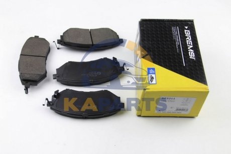 BP3211 BREMSI Гальмівні колодки перед. Subaru Legacy IV/Outback 03- (akebono)