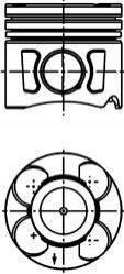 41289610 KOLBENSCHMIDT Поршень двигуна 1.3 JTD Multijet +0.25