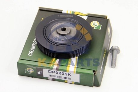 Шків колінвалу 1.9D Kangoo 97-/Clio 91-05/Megane 96-03 (+болт) DP0205K