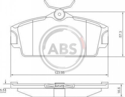 37046 A.B.S. Тормозные колодки перед. Nissan Almera 00-/Primera 91-02 (TRW)