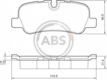 37500 A.B.S. Тормозные колодки discovery/range rover III/sport 2.7 - 5.002-