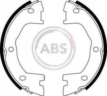 9199 A.B.S. Колодки ручного гальма Daily II 89-99/Mascott 99-10 (Brembo)