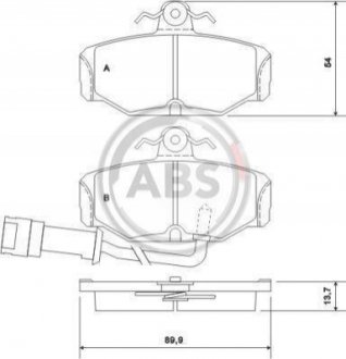 36170 A.B.S. Колодки гальмівні задн. Scorpio/Escort/Granada/Sierra 82-01