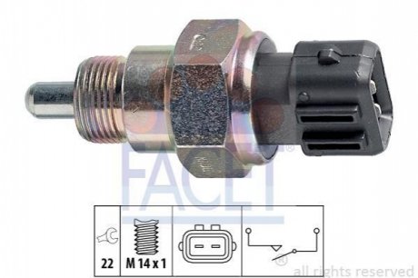 7.6216 FACET Датчик заднего хода Fabia 99-03/Octavia 96-10/Cadd 96-00