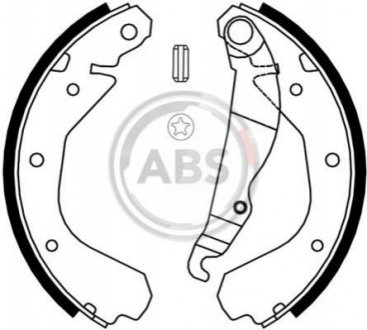 8809 A.B.S. Колодки тормозные задн. Astra/Corsa/Kadett/Nova (85-99)