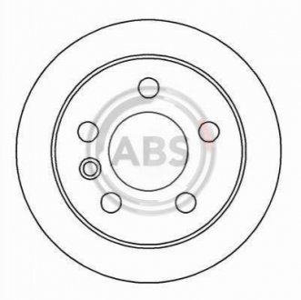 16082 A.B.S. Гальмівний диск перед. T4 -02/96 (R14)(1.9/2.4) (260x16)