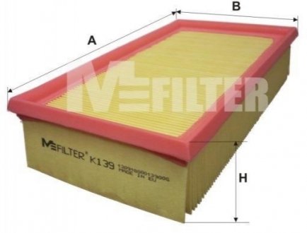 K 139 M-FILTER Фільтр повітряний BMW 3 (E30/36) /5 (E34) 1.6-2.5i 88-95