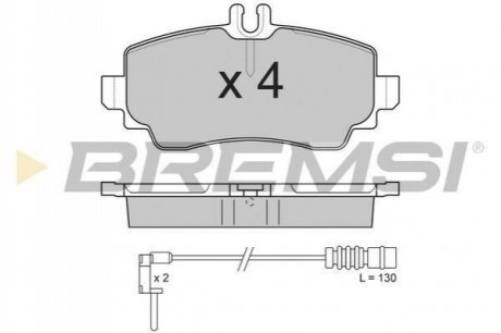 BP2763 BREMSI Тормозные колодки перед. MB A-class (W168) 97-04 (TRW)