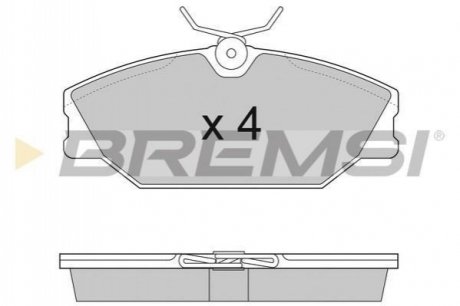 BP2874 BREMSI Тормозные колодки перед. Laguna I/Megane I 95-03 (TRW)