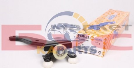 384 3001 AUTOTECHTEILE Ролик дверей (боковий/нижній) VW T5 (R) (з кронштейном)