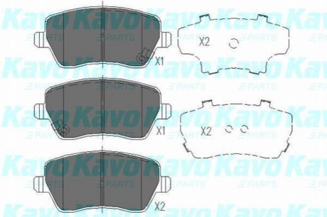 KBP-8522 KAVO Колодки гальмівні передні Swift/Note/Micra/Agila 05-