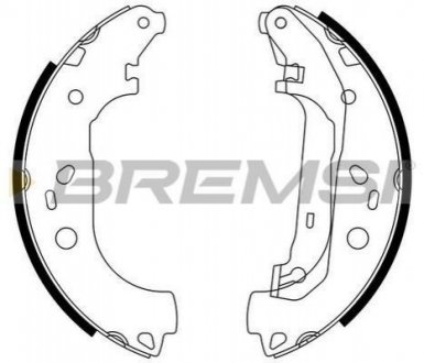 GF0245 BREMSI Тормозные колодки зад. Ford Focus II 04-12 (Lockheed)