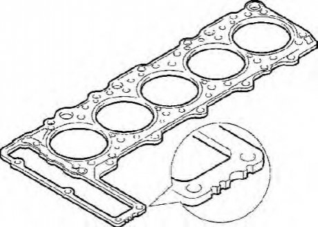 913.902 ELRING Прокладка головки Mercedes Benz OM602 95- (1.97 mm)