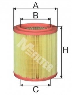 A 396 M-FILTER Фильтр воздушный 1.1/1.4i Berlingo/Partner 96-10.02