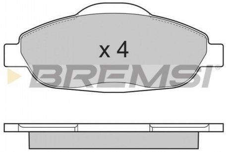 BP3364 BREMSI Тормозные колодки перед. Peugeot 308 07- (Bosch)