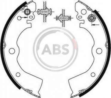 8913 A.B.S. Колодки гальмівні задн. Almera/100NX/Sunny 90-00