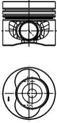 40683620 KOLBENSCHMIDT Поршень 0.50 VW Crafter 2.5 TDI 06-> (81.51 mm)