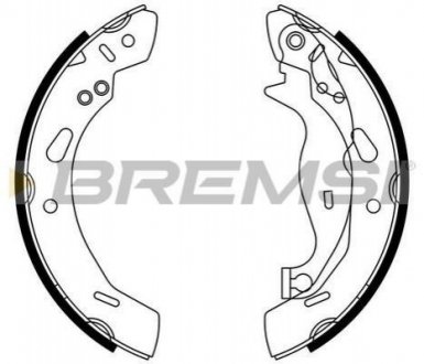 GF0249 BREMSI Гальмівні колодки зад. Ford Fiesta VI 08- (TRW)