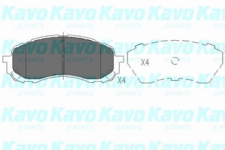 KBP-8018 KAVO Тормозные колодки перед. Impreza 1.5-1.6 00-12