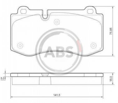 37565 A.B.S. Гальмівні колодки дискові (1 к-т)