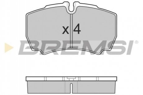 BP3025 BREMSI Гальмівні колодки зад. Daily 99- (без спарки)