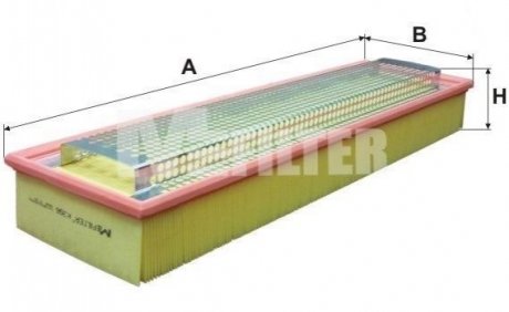 K 356 M-FILTER Фільтр повітряний MB Vario/714-814 (ОМ354/904)